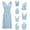 Light Blue, variant on Flower Girls Dress Toddler Elegant formal Dress for with Versatile Styling Options Party Gown for Young Timeless Children’s Dress for Kids Dresses for Girls 5-8 Years