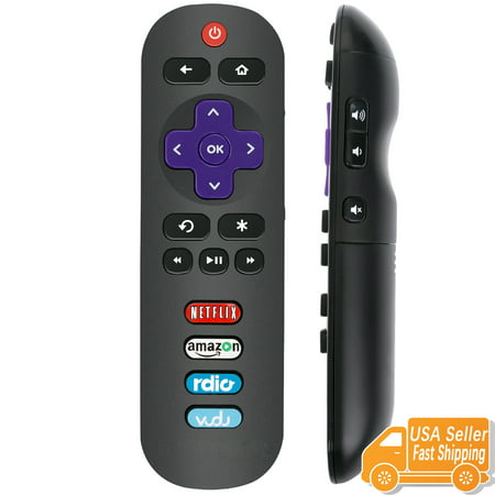 New RC280 Remote Control for TCL Roku TV with Vudu Netflix Radio Buttons 40FS4610R 32S3700 32S3800 (Best Way To View Netflix On Tv)