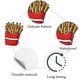thumbnail image 2 of Pegatinas de plástico impermeables con diseño de papas fritas, pegatinas para planificadores, pegatinas de dibujos animados de puntos redondos y pequeñas patatas fritas., 2 of 9
