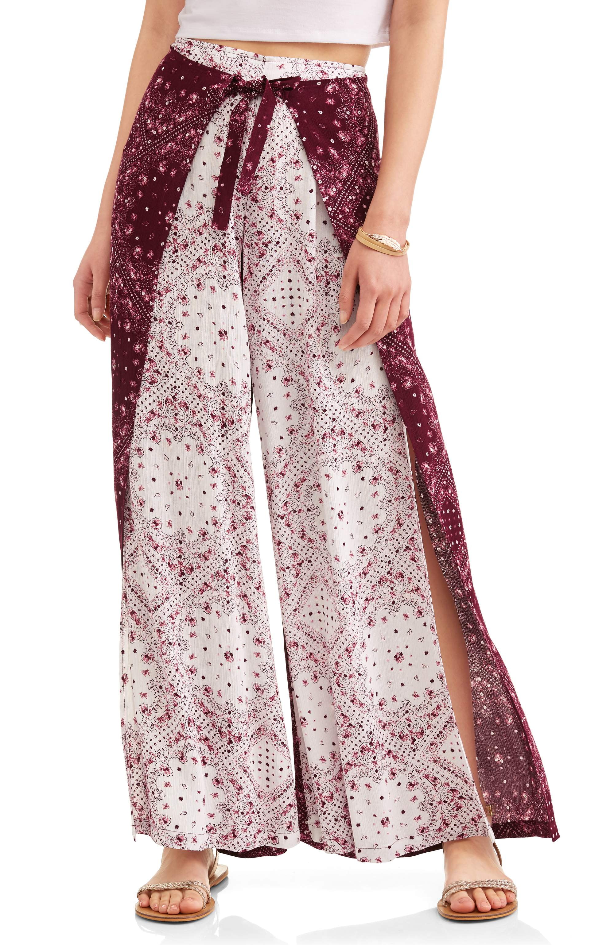 No Boundaries Juniors' printed wrap 