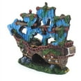 thumbnail image 2 of Nomeni Landscaping Clearance, Tank Fish Sunk Decor Sailing Ornament Wreck Aquarium Boat Aquarium Accessories Aquarium Accessories, 2 of 3