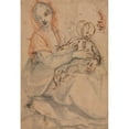 thumbnail image 2 of Jacopo da Empoli 18x24 Gold Ornate Framed and Double Matted Museum Art Print Titled - Madonna and Child (C. 1600), 2 of 4