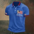 thumbnail image 4 of CONROSES 250Th Anniversary Usa Men's Short Sleeve Polo Shirts Patriotic Usa Flag Graphic Collared Independence Day Polo Shirt for Men 4Th Of July Golf Shirts, 4 of 5