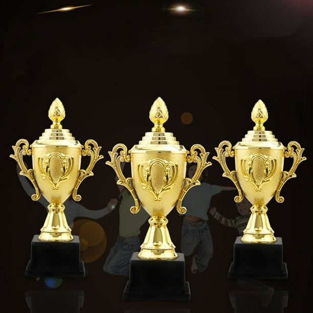 Golden 27.5cm évider Star Design Award Trophy Prix de récompense en plastique
