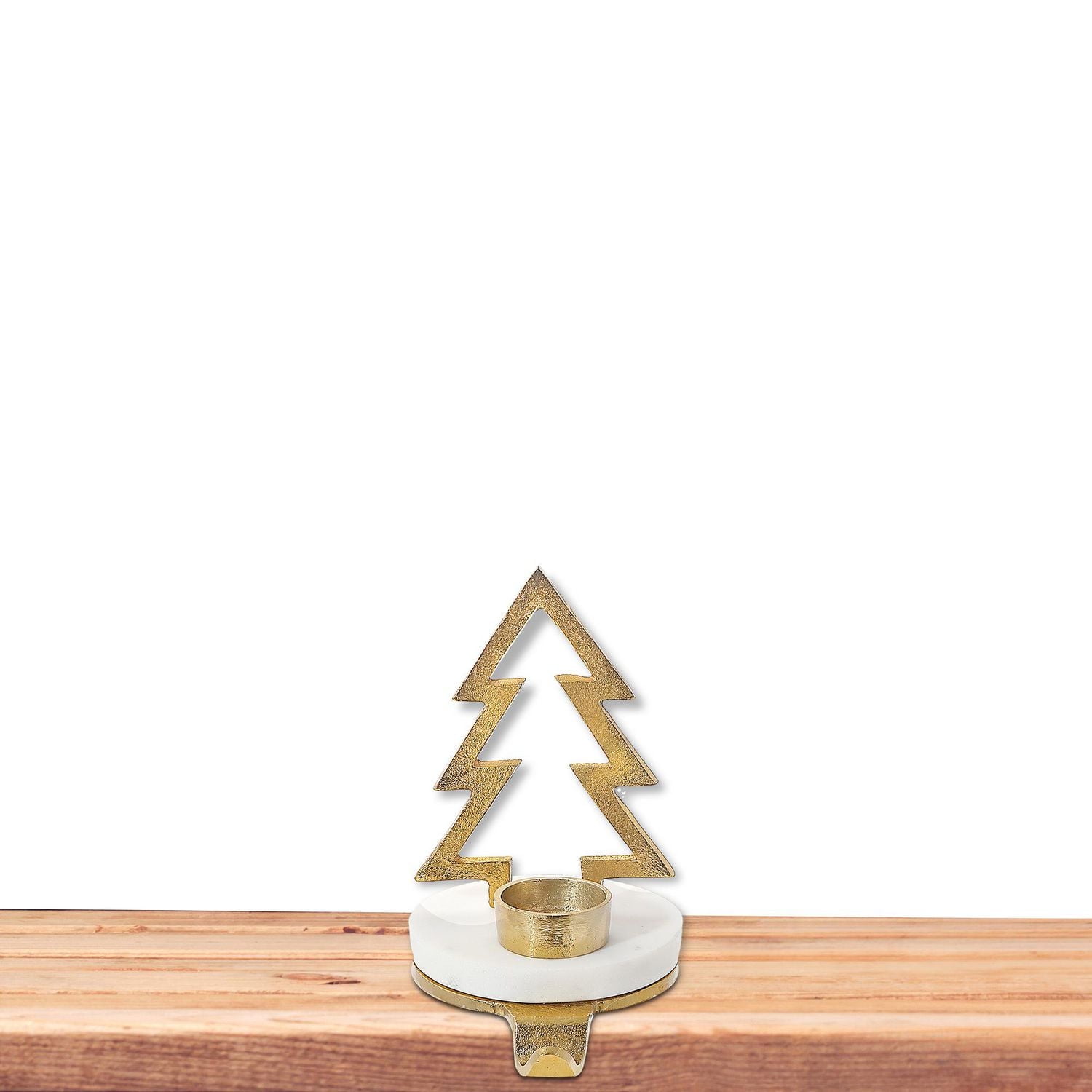 Christmas Tree With Tealight Stocking Holder