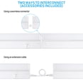 thumbnail image 5 of TORCHSTAR 4 Pack 22" 3CCT LED Under Cabinet Light, Hardwired& Plug-in, Swivel& Dimmable& Linkable, 3000K/4000K/5000K Selectable, 5 of 7