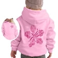 thumbnail image 1 of AJIWYH Chandail en Molleton Fille Mode Décontractée Imprimé à Manches Longues Haut à Capuche Fille Rose, 6-7 Ans, 1 of 4