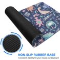 thumbnail image 6 of Long Mouse Pads for Desk,DarkBlue Cartoon Dinosaurs Text Pattern Desk Mats on Top Of Desks, Desk Mouse Pad Extra Large with 3mm Non-Slip Base and Stitched Edge for Gaming,Office,Work,Home 35.4"x15.7", 6 of 6