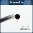 thumbnail image 4 of Manguera de combustible de 4.92 pies x 1/8" (3 mm) / 1/4" (6 mm) de PVC negro de Unique Bargains, 4 of 6