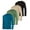 Set 3, variant on Real Essentials 4 Pack: Men's Dry-Fit Active Athletic Long Sleeve Pocket Crew T-Shirt Outdoors UPF 50 S-5XLT