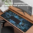 thumbnail image 6 of Large Extended Gaming Mouse Pad 31.5" x 11.8" - Non-Slip Starry Night Forest Desk Mat, Waterproof Keyboard Mousepad with Stitched Edges for Home Office & Gamer Setup., 6 of 7