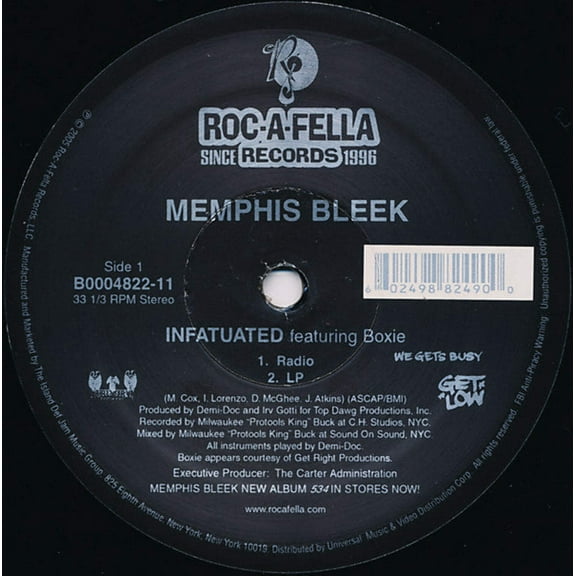 Memphis Bleek - Infatuated (12", Single) (Mint (M))