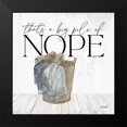 thumbnail image 2 of Sherrill, Kate 12x12 Black Modern Framed Museum Art Print Titled - Big Pile of Nope, 2 of 5