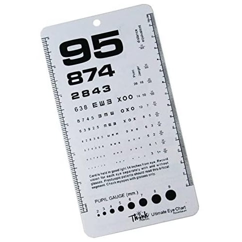 ultimate pocket eye chart rosenbaum snellen walmart com