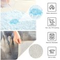 thumbnail image 6 of Coolnut White Horse Toilet Rugs U-Shaped Absorbent Non-Slip Bath Rug Soft Polyester Fiber Machine Washable Bathroom Mats 24x16 Inches Home Decor, 6 of 7