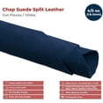 thumbnail image 2 of ELW Chap Splits Suede 4-5 oz 1.6-2mm Blue Grey, Pre-Cut Piece 1-3 SQ FT - Split Leather AB Grade Cowhide - Perfect for Auto, Garments, Chaps, Bags, Vest, Aprons, Saddles, Moccasins, 2 of 7