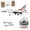 4 Battery, variant on RC Planes for Adults F-16 Thunderbird Miniature Realistic RC Jet Aircraft with 30mm EDF and Gyro Stabilization, Remote Control Airplane for Beginners, Kit Version (Brushed Motor)