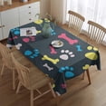 thumbnail image 2 of Cool Pet Background Dog Paw Rectangle Tablecloth 60"x84",Waterproof Polyester Rectangle Table Cloth, Wipeable Spillproof Polyester Tablecloth for Dining, Camping, Indoor and Outdoor, 2 of 5