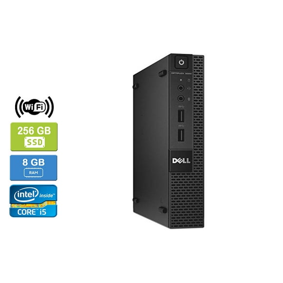 Refurbished: DELL 3020 Intel Core i5-4590T 8GB 256GB SSD Win 10 Pro Wifi HDMI UK&M