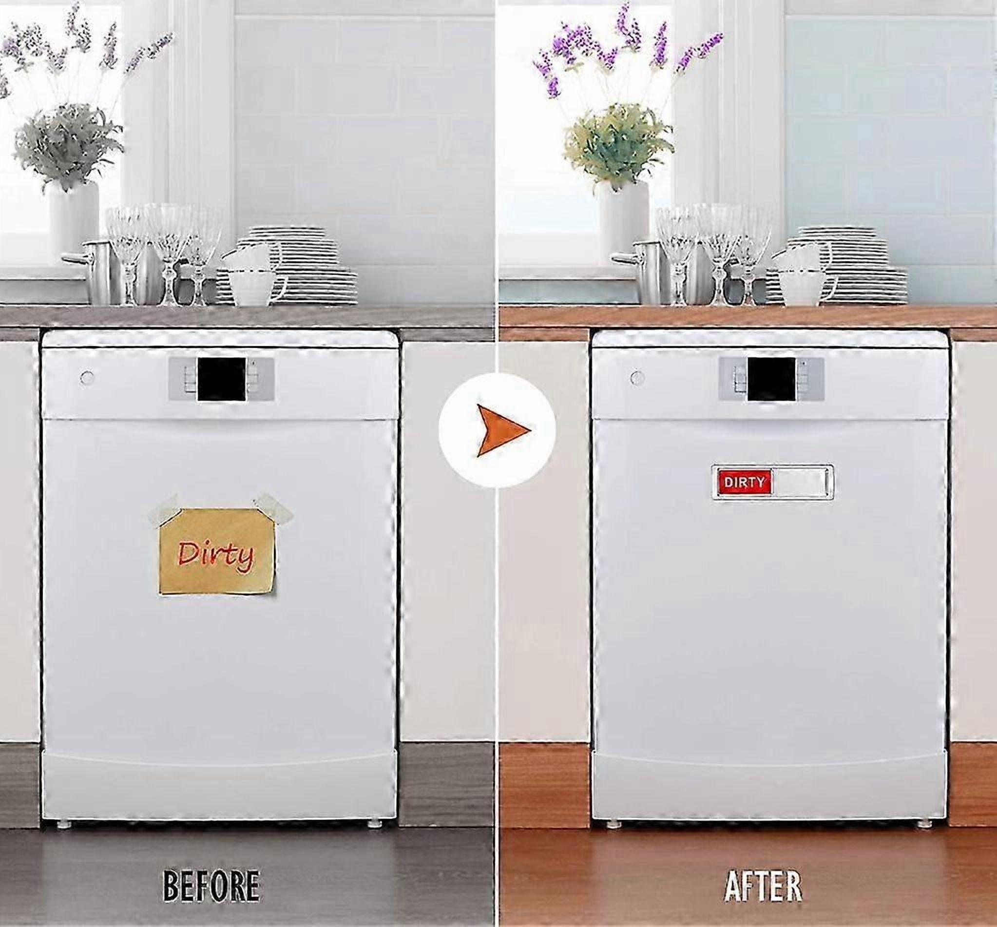 Dishwasher sign for easy clean dirty indication with strong magnet