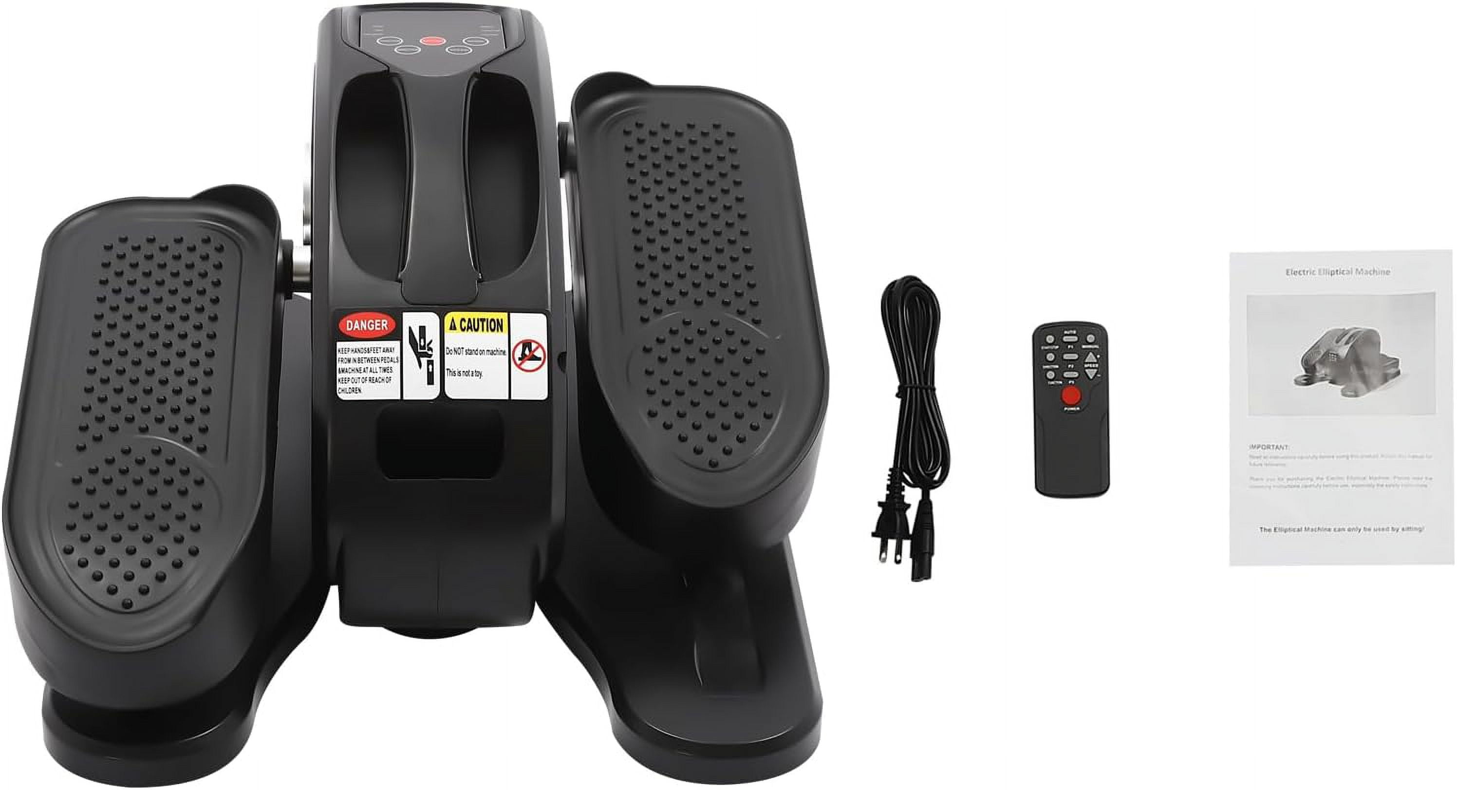50W Under Desk Elliptical Machine Five-Speed Regulation Electric Seated Foot Pedal Exerciser Mini Elliptical Machines for Seniors Leg Exerciser with Remote Control, LED Screen for Home Office