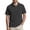 Black, variant on Mens Polo Shirt Corduroy Short Sleeve Casual Turn Down Collar Solid Color Top Comfortable Breathable Mens T-Shirts