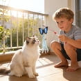 thumbnail image 4 of Retractable Cat Wand Toy Feather Teaser Stick Telescopic Interactive Exercise Toy Hunting Simulation Durable Handle, For Indoor Cats Play Training Bonding Stress Relief And Exercise, 4 of 6