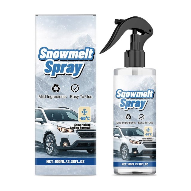 BotaniNest High Efficiency Snowmelt Spray – Quickly Melts Ice And For Winter Driving 100ml