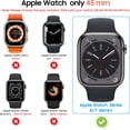 thumbnail image 2 of KOMI 2-in-1 Waterproof Privacy Case for Apple Watch Series 9 8 7 Screen Protector 41mm, Front Anti Spy Tempered Glass Face Cover Back Bumper for iWatch Accessories 41 mm, 2 of 7