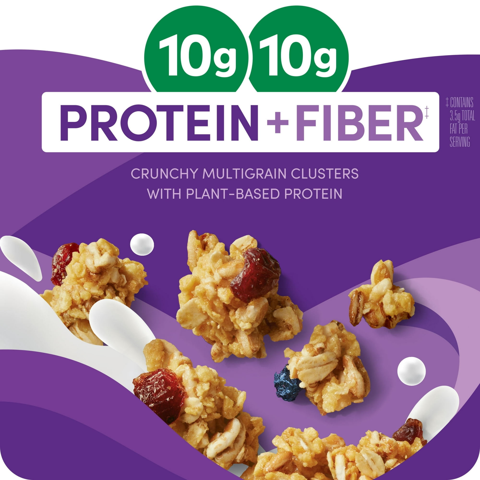Kashi GO Protein Cereal, 10g Protein, 10g Fiber, Mixed Berry Crunch, 17.7oz Box