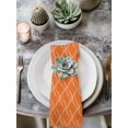 thumbnail image 2 of Orange Stripes Cloth Napkins Set of 8 Reusable Dinner Napkins, Simple Geometric Modern Monochrome Cocktail Napkin Washable Table Napkins for Wedding/Holiday Party/Baby Shower 20"x20", 2 of 7