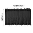 thumbnail image 3 of Lace Floral Lace Curtains Kitchen Coffee Curtains Bedroom Rod Curtains Lace Short Curtains Lace Curtains 54 X 24 Inches 1Panels Polyester Curtains,D,Polyester, 3 of 9