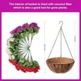thumbnail image 2 of Artificial Hanging Flowers inch Basket, Faux Silk Petunias Flower Arrangement,Coconut Lining Planter with Morning Glories Plants Patio Garden Porch Deck Spring Decor(Lotus and Fuchsia), 2 of 5