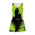 thumbnail image 3 of Vestido de Verano para las Mujeres Impresión de la Moda Bolsillo sin Mangas Cuello en V, Vestido Casual para la Playa Y Diario, 3 of 5