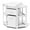 White, variant on KORIMEFA Children Changing Table with Pad, Corner Diaper Changing Table with Laundry Hamper, Storage Bin, Contoured Pad for Baby - Gray
