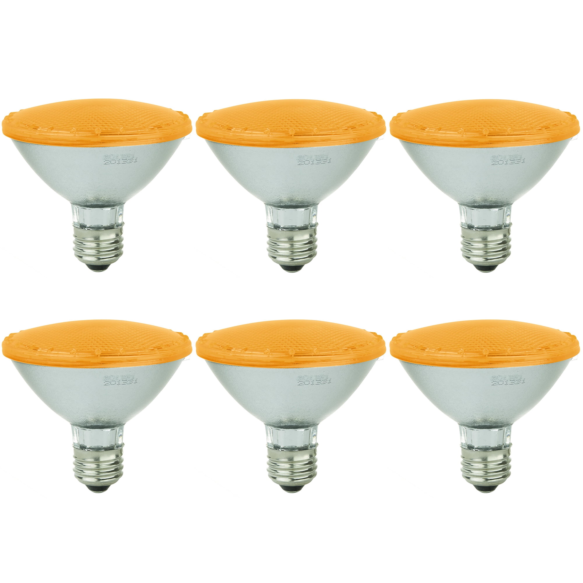 Sunlite Amber LED PAR30 Reflector Light Bulb, 3 Watt, 120220 Volts