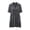 2_Gray, variant on Asxite Summer Dresses for Women Casual Solid Textured Collared Short Sleeve Button Mini Sundress