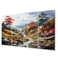 thumbnail image 2 of Designart "Smoky Mountains Forest Great wall art I" Landscapes Metal Wall Decor Set, 2 of 5