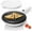 White Cordless, variant on Cordless Electric Crepe Maker With Auto Power Off, On/Off Switch & Dual Temperature Setting, 8 Inch Portable Crepe Maker & Non-Stick Dipping Plate, Nonstick Ceramic Coating Pan