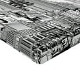 thumbnail image 2 of Ambesonne New York Fitted Sheet, Downtown Manhattan, Twin XL Size, Black and White, 2 of 3