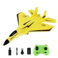 thumbnail image 2 of RC Plane Foam Airplane RC Ready To Fly Gift Portable Portable Fly Fighter Toys, Glider RC RC de 2 canales para niños para niños Próximos Adultos Niños Amarillo, 2 of 9