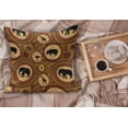 thumbnail image 2 of Zambia Fluffy Throw Pillow Cushion Cover, Animals Camel Giraffe Ostrich Graphic Print in Warm Colors, Rectangle Accent Pillow Case, 36" x 16", Cinnamon Ginger and Black, by Ambesonne, 2 of 5