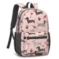 thumbnail image 2 of Dachshund and Hearts Pink Pattern 17" School Backpacks for Teens,Waterproof Oxford Fabric,S-Shape Padded Straps for School,Travel,Hiking,Camping, 2 of 6