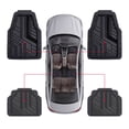 thumbnail image 4 of Open Road Sport Car Floor Mats, 4-Piece All-Weather Rubber Mats, Universal Fit, 4 of 10