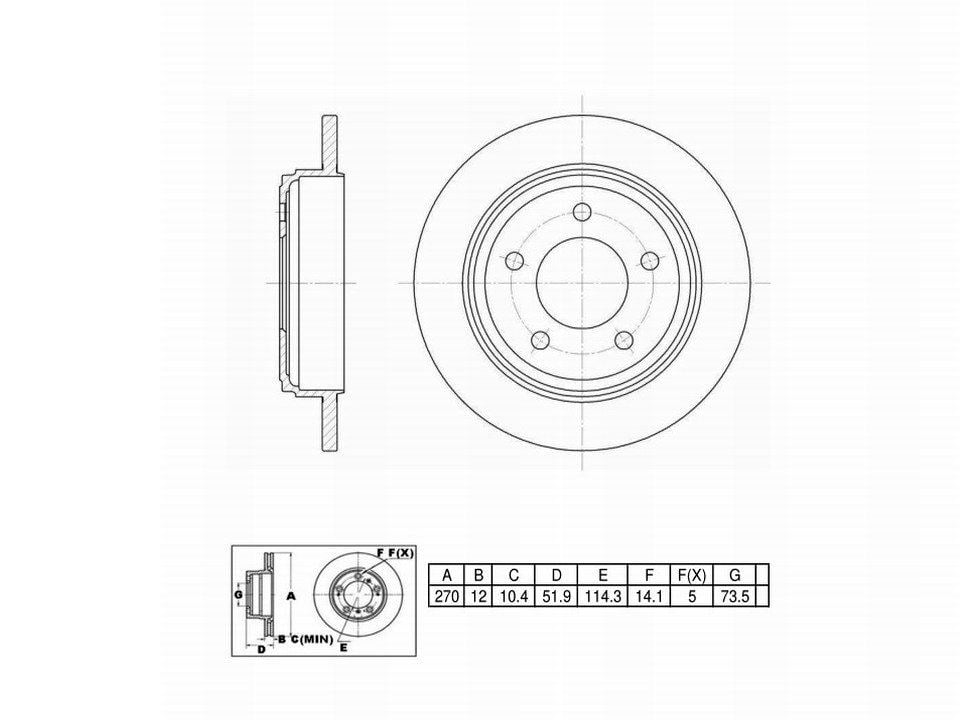 Winstop Brake Rotor, Rear WS228202, Dodge Intrepid 2004-1993