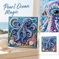 thumbnail image 5 of Ocean Theme Pearl Diamond Painting, Complete Bead Mosaic Set with Coastal Patterns and High-Gloss Pearl-Style Faceted Pieces for Art Creation (Octopus), 5 of 8