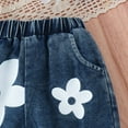 thumbnail image 6 of Wxirdiow Baby Girl Clothes Girls Summer Clothes 2 Piece Outfits Sleeveless T-Shirt and Wide-Leg Jeans Cute Clothing Set Black Size,2-3 Months, 6 of 9