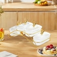 thumbnail image 6 of deevoka Dried Fruit Dish with Lid Appetizer Food Serving Tray for Snack Cookies Nuts Clear, 6 of 9