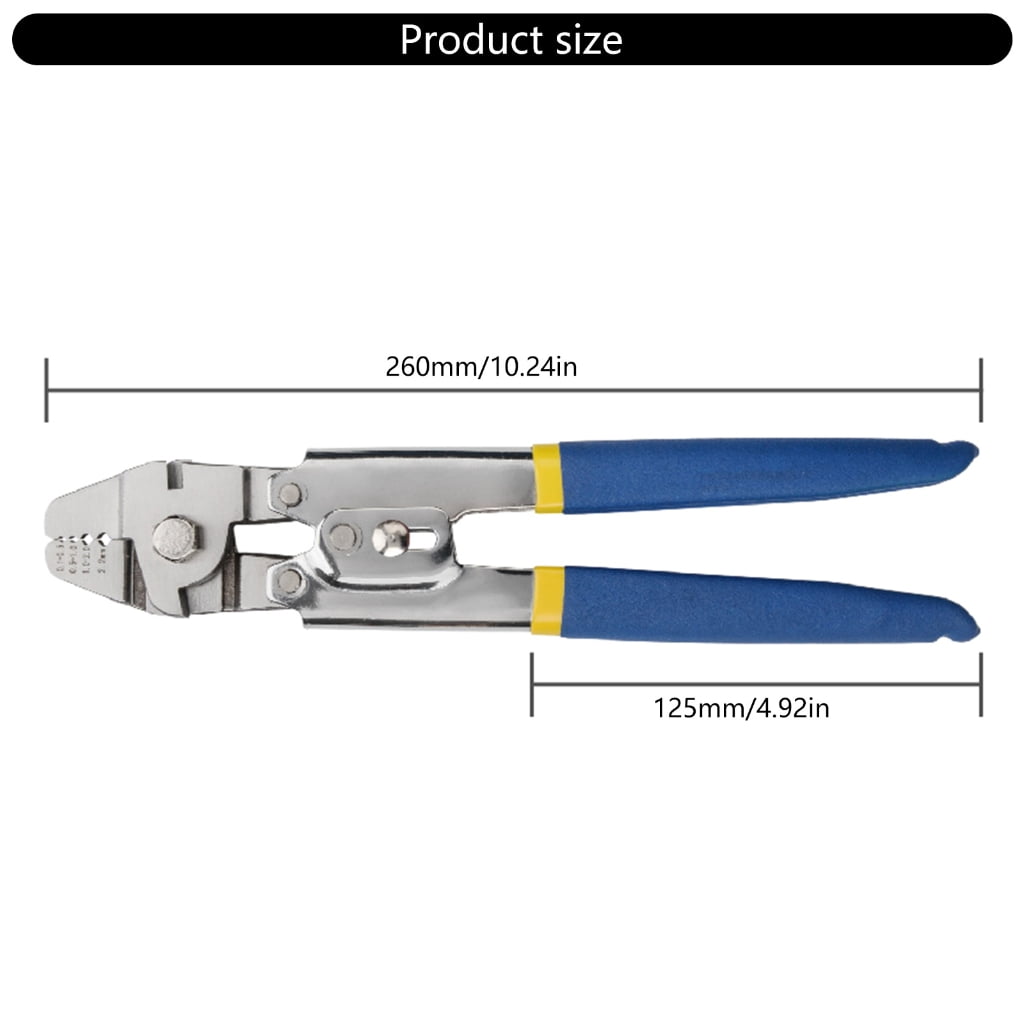 Wire Rope Crimping Tool Wire Rope Fishing Lines Crimping for Aluminum Oval Sleeves Stop Sleeves Ferrules Repair Plier