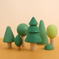 thumbnail image 4 of Bloques de madera Zulema 7 Set Juguete Verde, 4 of 8